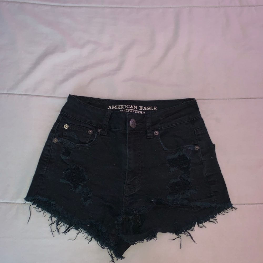 Ripped American Eagle jean shorts